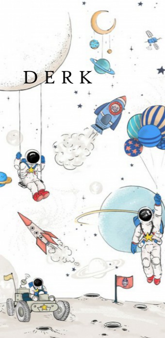 Geboortekaartje 'Into the Galaxy' van Annet Weelink Design