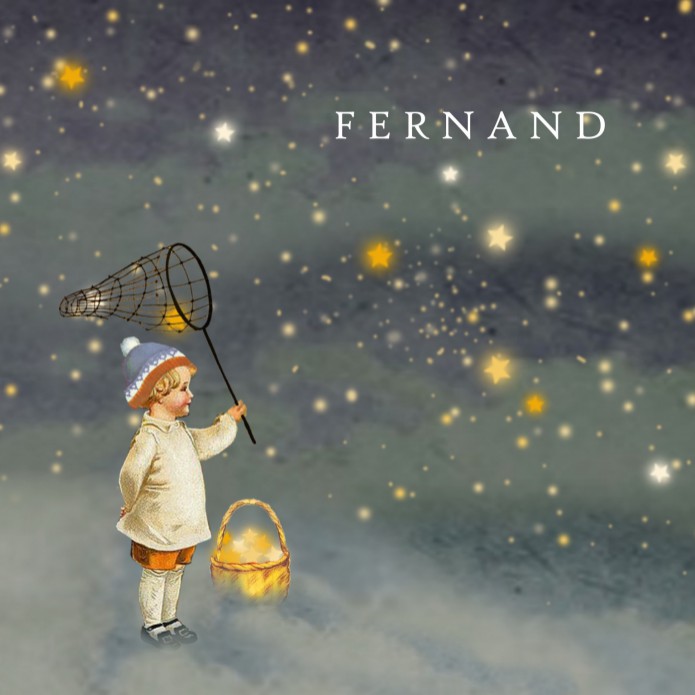 Geboortekaartje sterren vangen