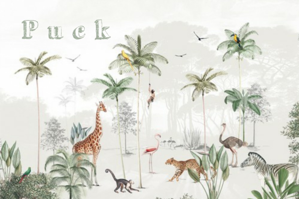 Geboortekaartje 'Wildlifes Playground' van Annet Weelink Design voor
