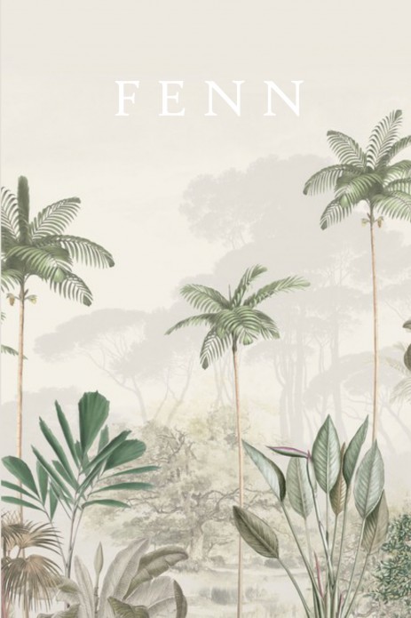 Geboortekaartje 'Tropical Wilderness' van Annet Weelink Design.