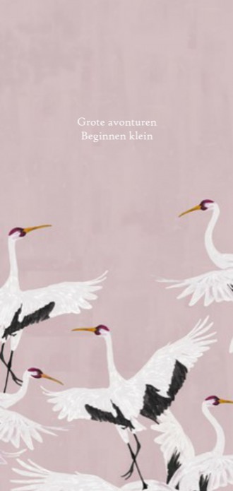 Geboortekaartje 'Stork' van Annet Weelink Design binnen