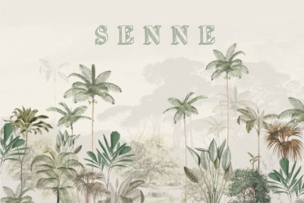 Geboortekaartje 'Tropical Wilderness' van Annet Weelink Design.