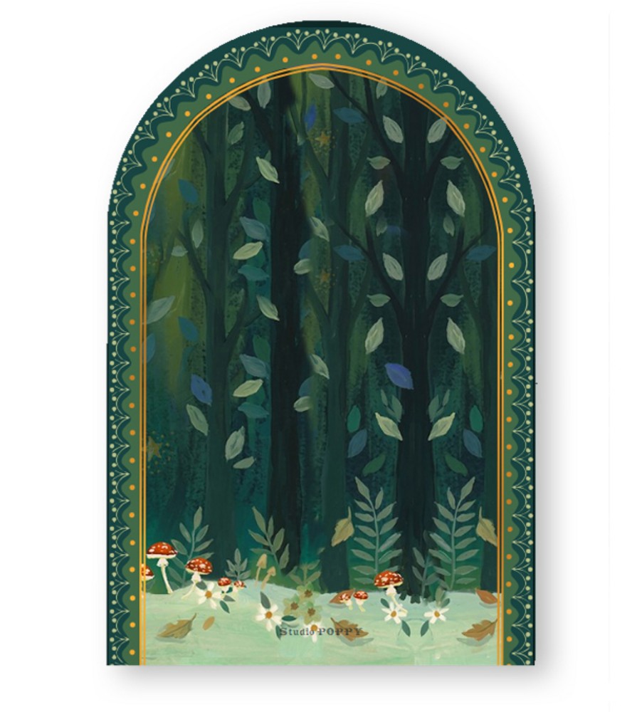 Een heel origineel geboortekaartje in bijzondere vorm en handgeschilderde illustratie van konijnen familie onder de paddenstoel. Er zijn meerdere familie samenstellingen mogelijk.