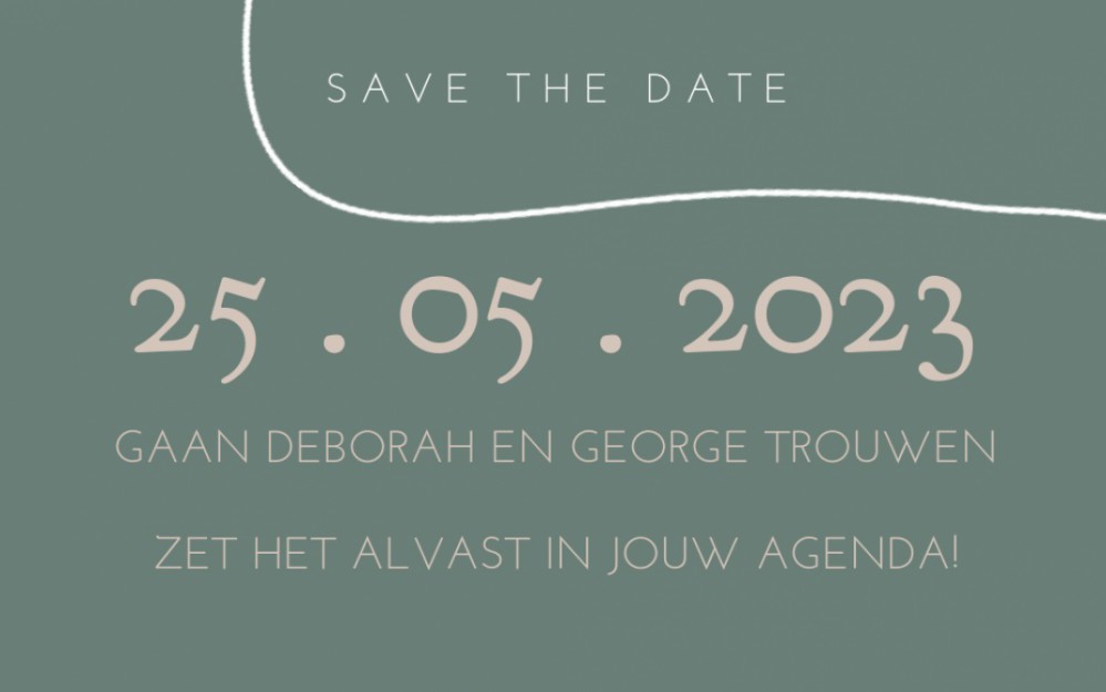 save the date achter