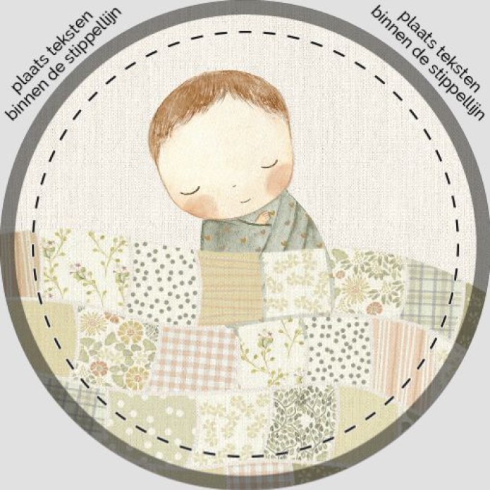 Sluitsticker baby quilt deken