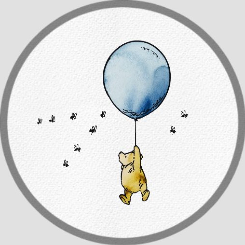 Sluitsticker winnie met ballon