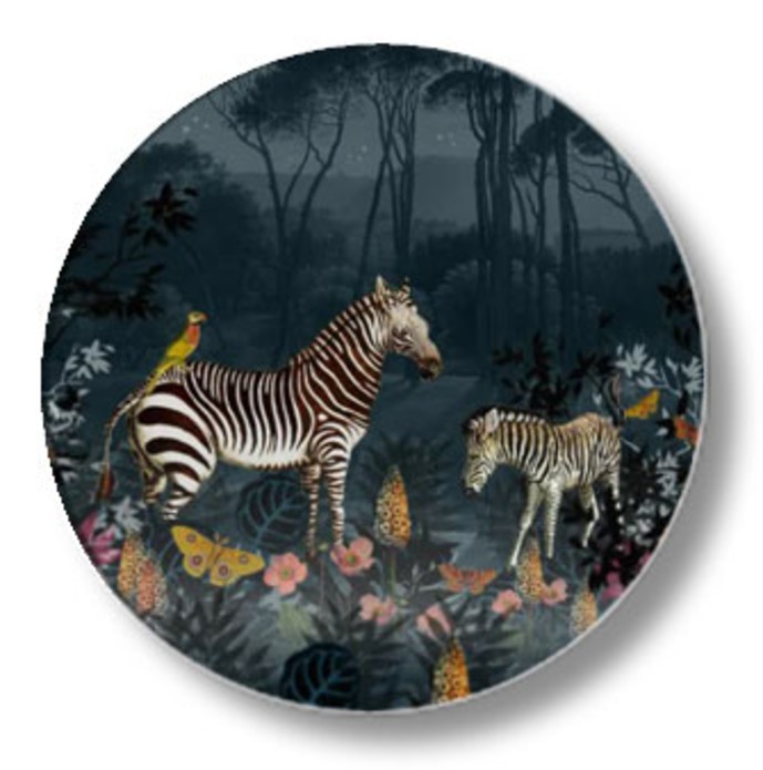 Sluitsticker zebra maanlicht