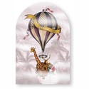 geboortekaartje-boogvorm-luchtballon-giraf-lucht
