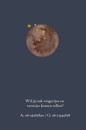Geboortekaartje foliedruk sterrenbeeld met sterren, aarde en planeten binnen