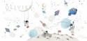Geboortekaartje 'Into the Galaxy' van Annet Weelink Design voor