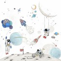 Geboortekaartje 'Into the Galaxy' van Annet Weelink Design achter