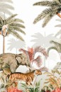 Geboortekaartje jungle met panters met prachtige koperfolie details achter