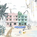 Geboortekaartje 'Miami Beach' van Annet Weelink Design achter