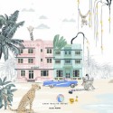 Geboortekaartje 'Miami Beach' van Annet Weelink Design achter