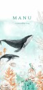 Geboortekaartje walvis onderwater wereld voor