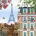 Geboortekaartje Parijs met Eiffeltoren