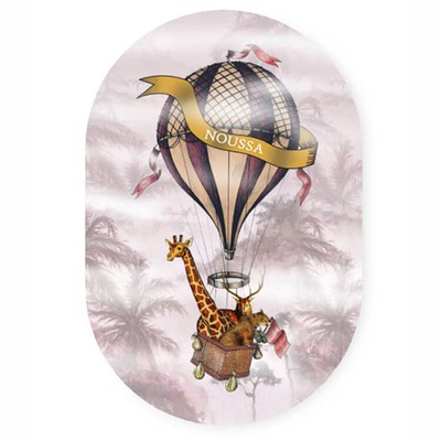 geboortekaartje-ovaal-jungle-luchtballon-panter